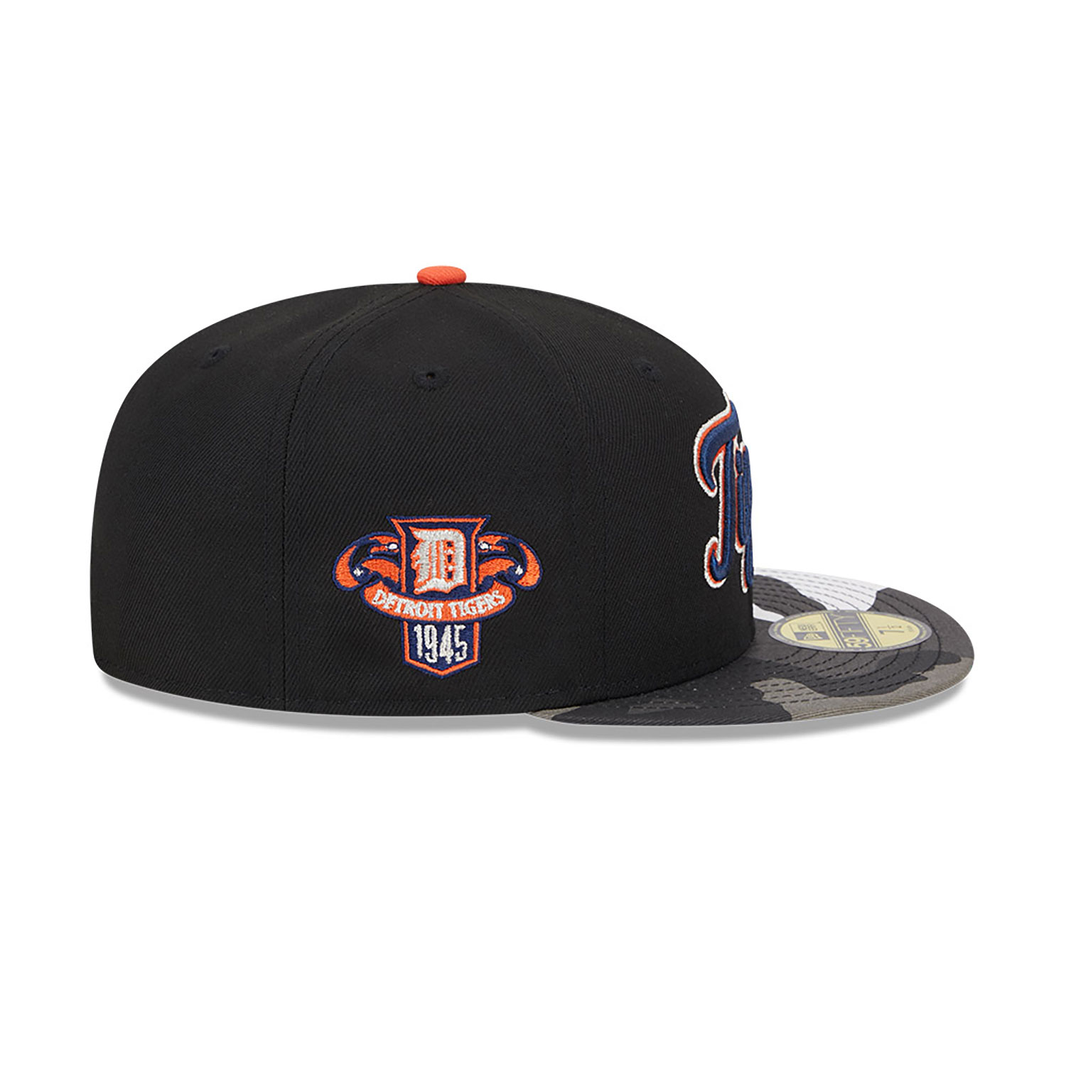 Detroit Tigers Metallic Camo Black 59FIFTY Fitted Cap