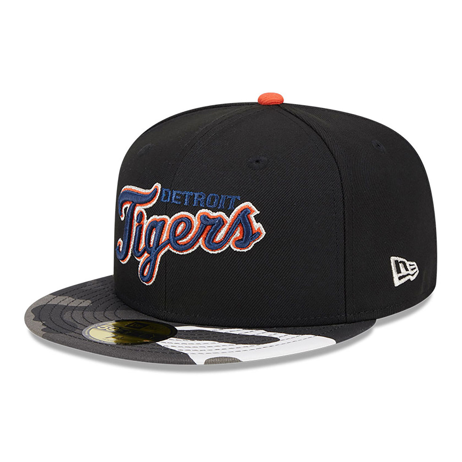 Detroit Tigers Metallic Camo Black 59FIFTY Fitted Cap