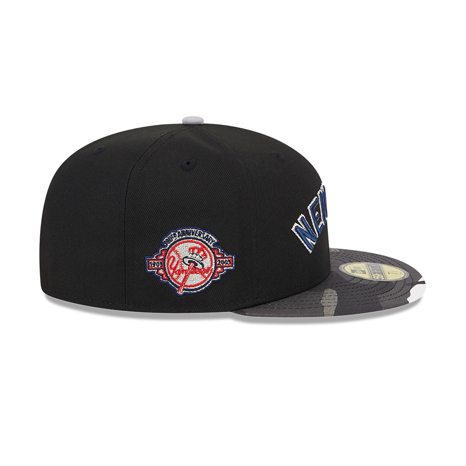 New York Yankees Metallic Camo Black 59FIFTY Fitted Cap