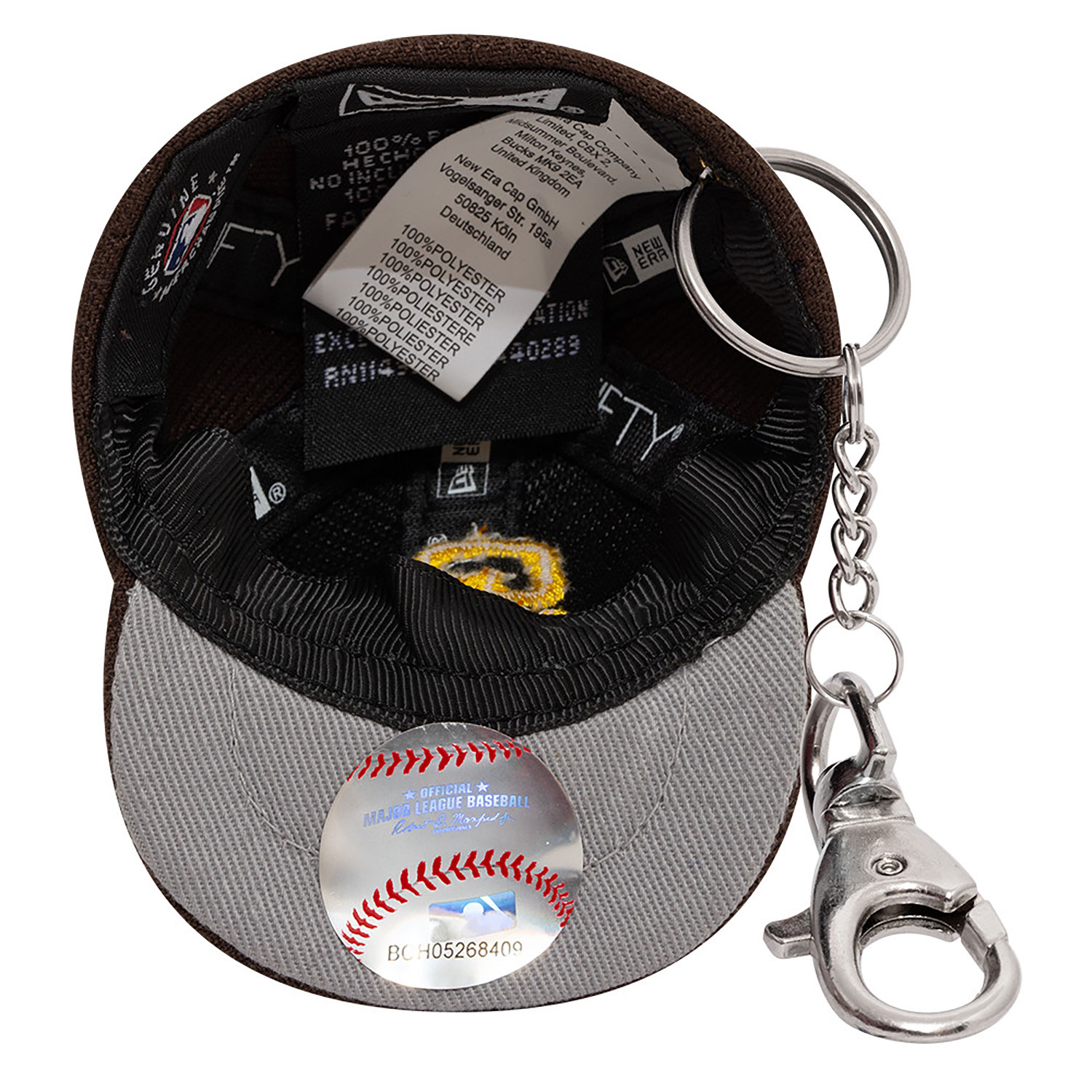 San Diego Padres MLB Mini Cap Dark Brown Key Chain