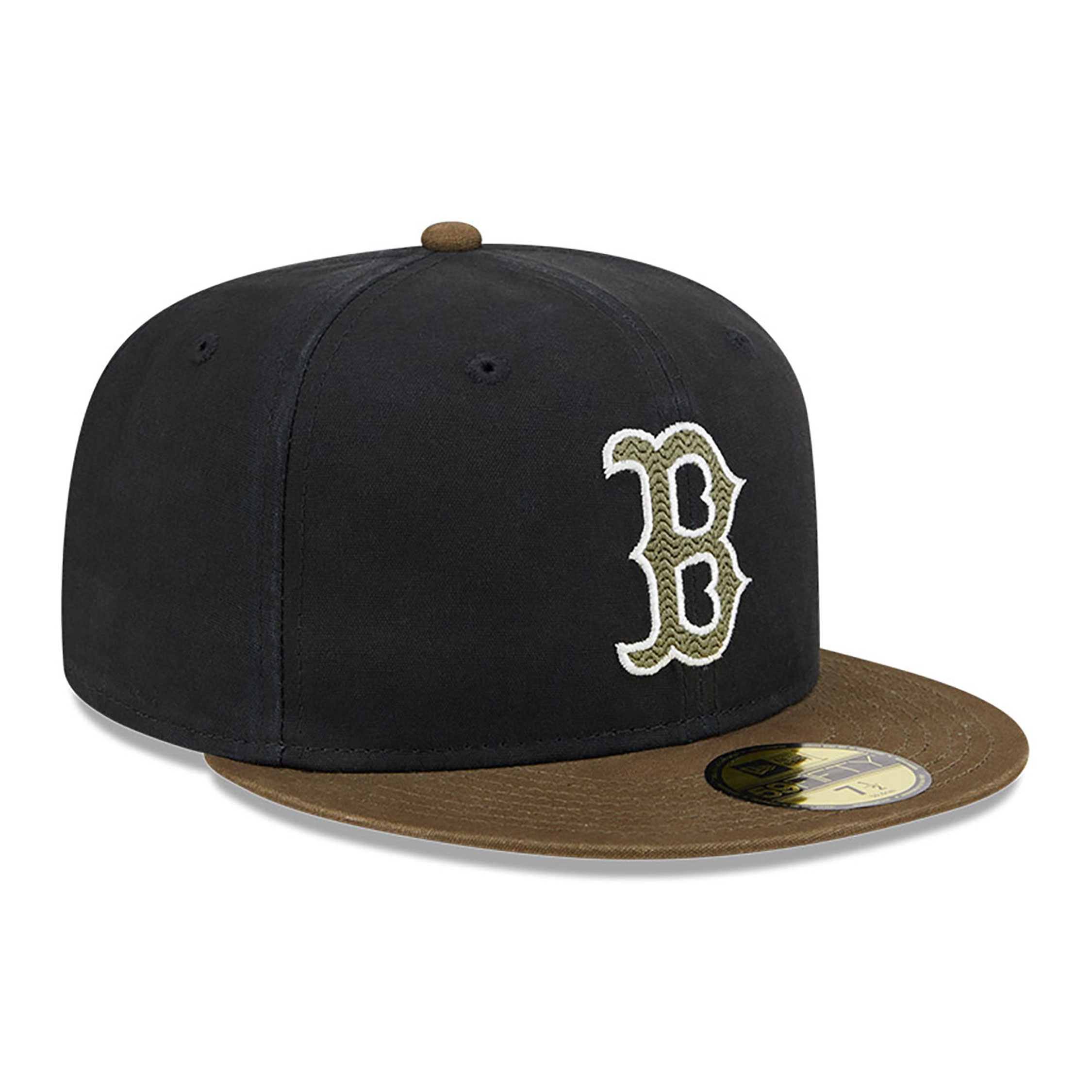 Boston Red Sox Quilted Logo Black 59FIFTY Fitted Cap
