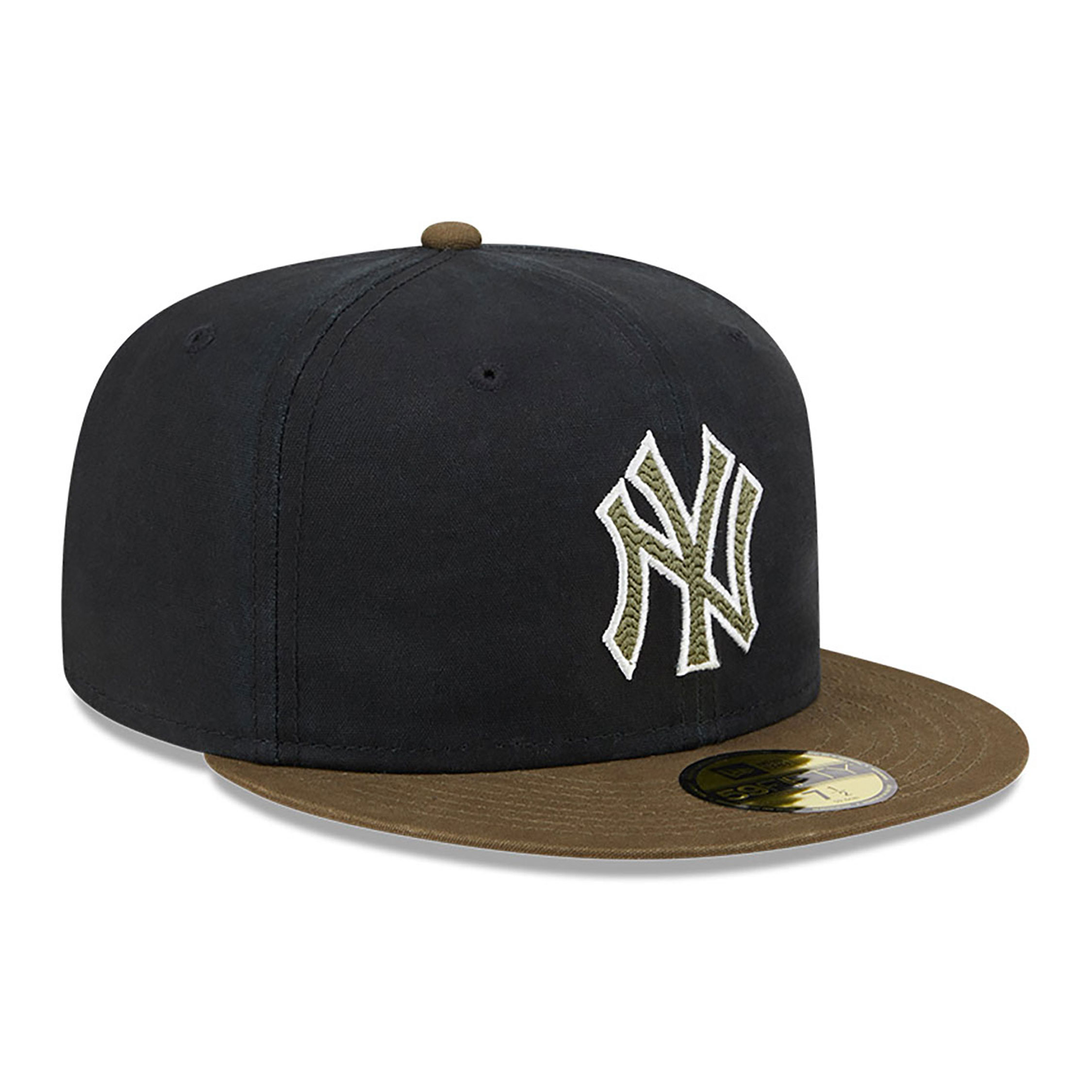 New York Yankees Quilted Logo Black 59FIFTY Fitted Cap