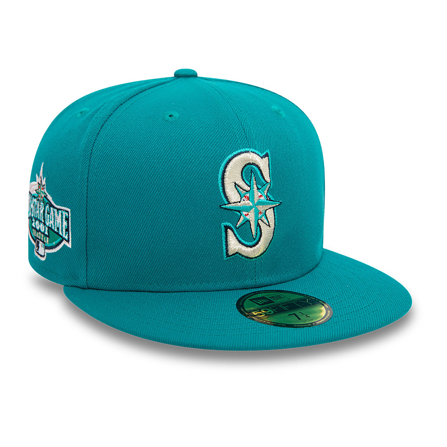 Seattle Mariners MLB Off Season Turquoise 59FIFTY Fitted Cap