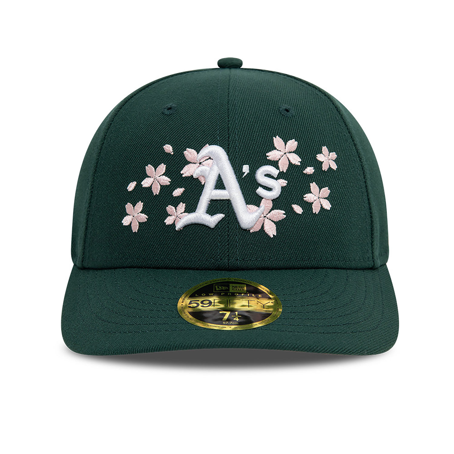 Oakland Athletics Cherry Blossom Dark Green Low Profile 59FIFTY Fitted Cap