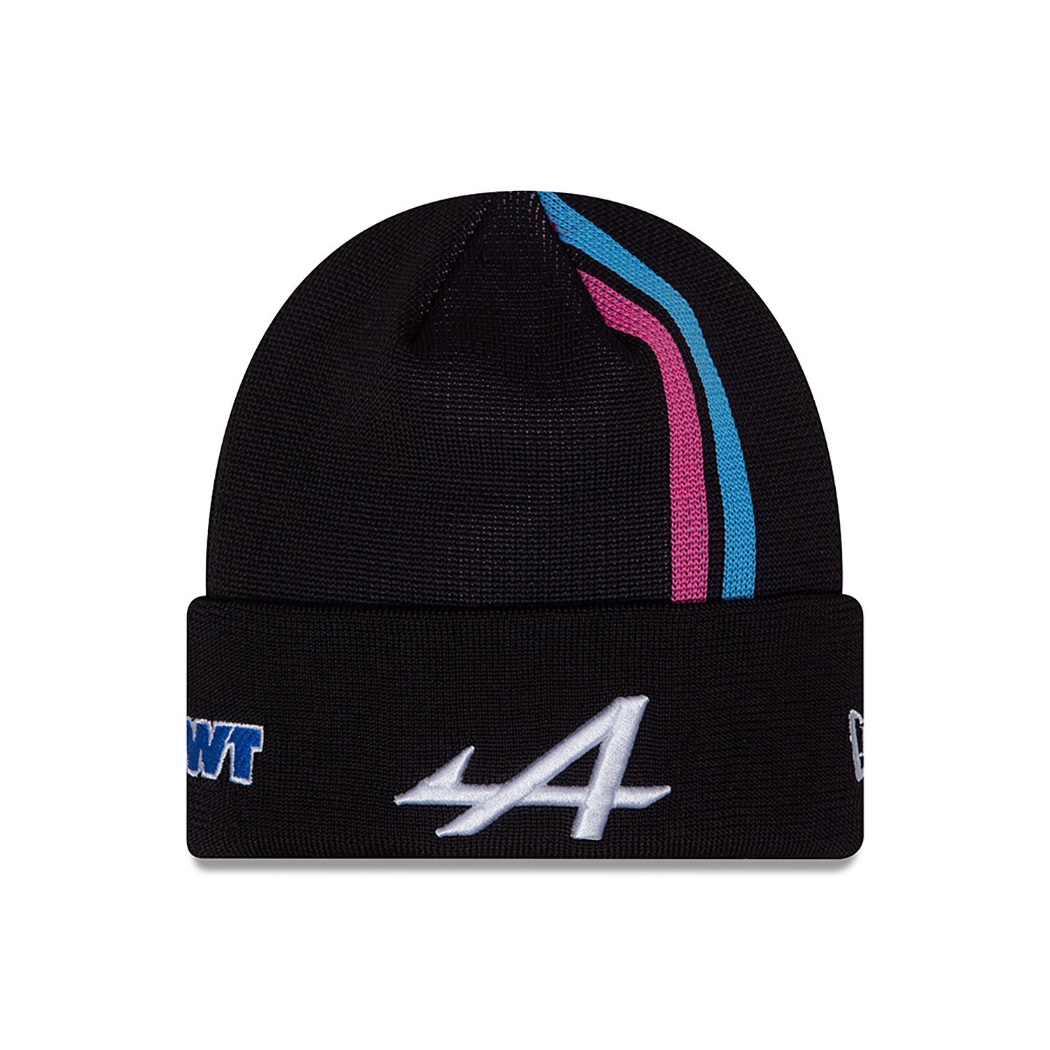 Alpine Racing Youth Black Stripe Cuff Knit Beanie Hat