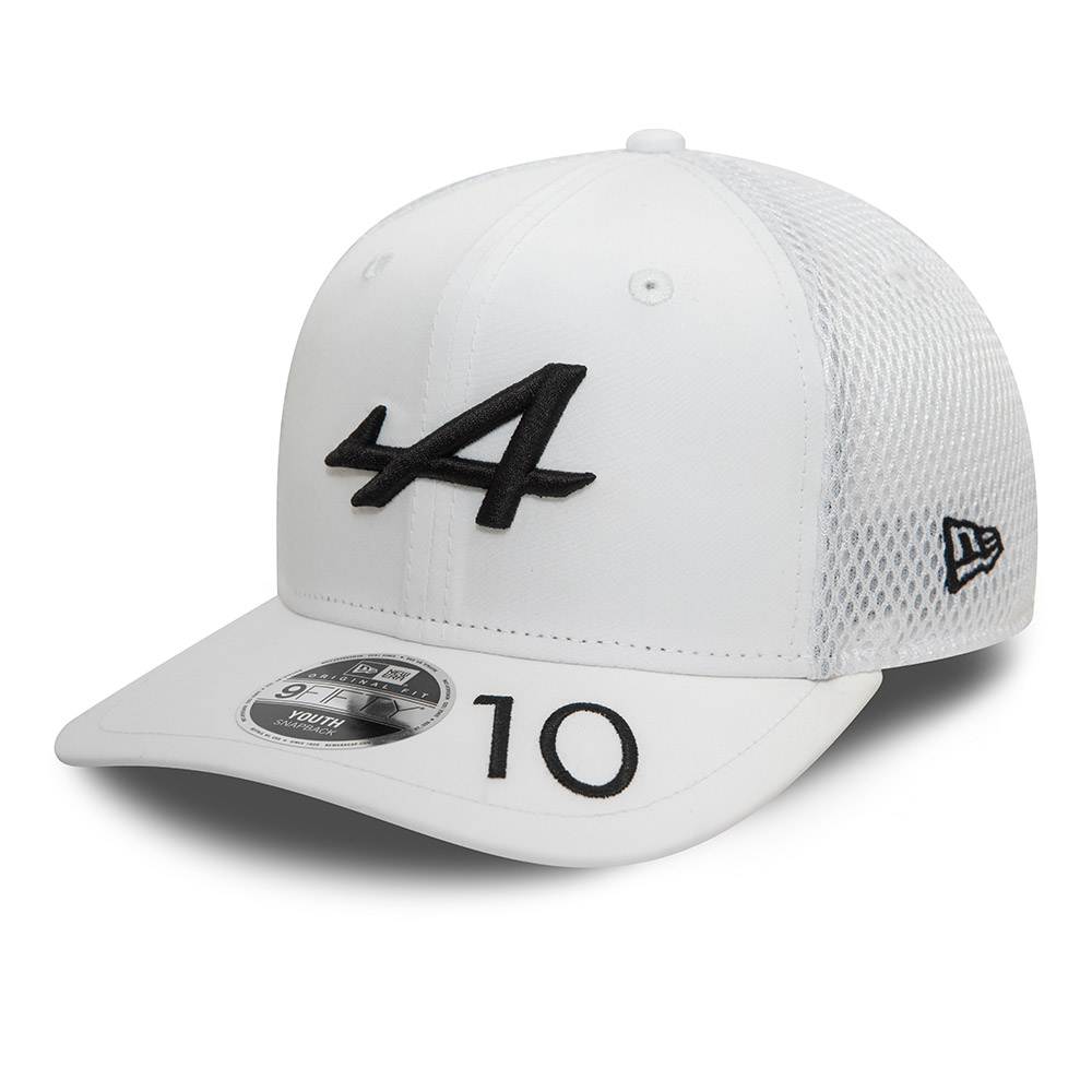 Alpine Racing Youth Pierre Gasly White 9FIFTY Original Fit Snapback Cap