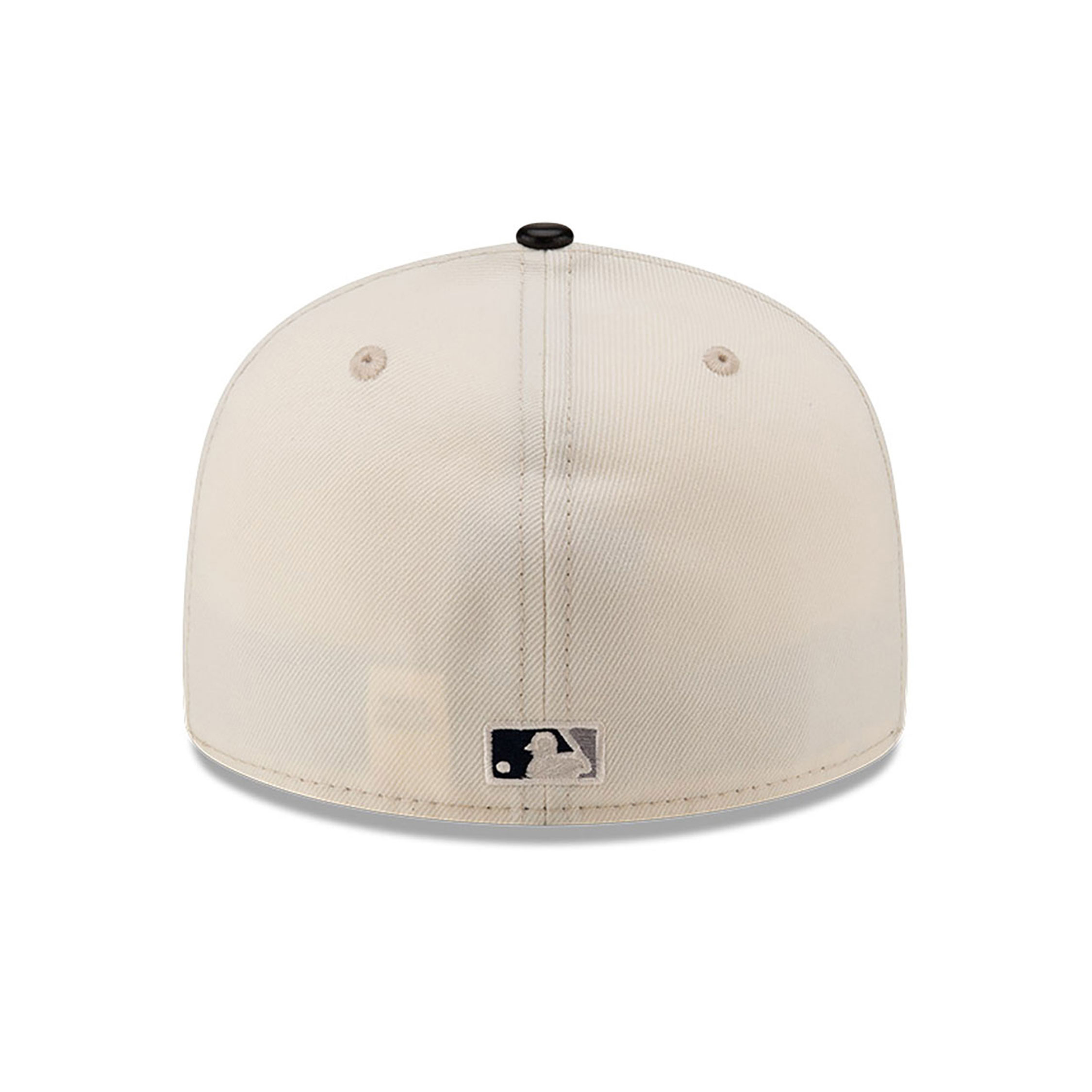 New York Yankees Leather Visor Chome White 59FIFTY Fitted Cap