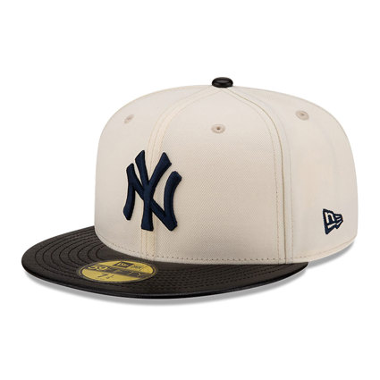 Leather Visor New York Yankees 59FIFTY Fitted Cap | New Era Cap UK