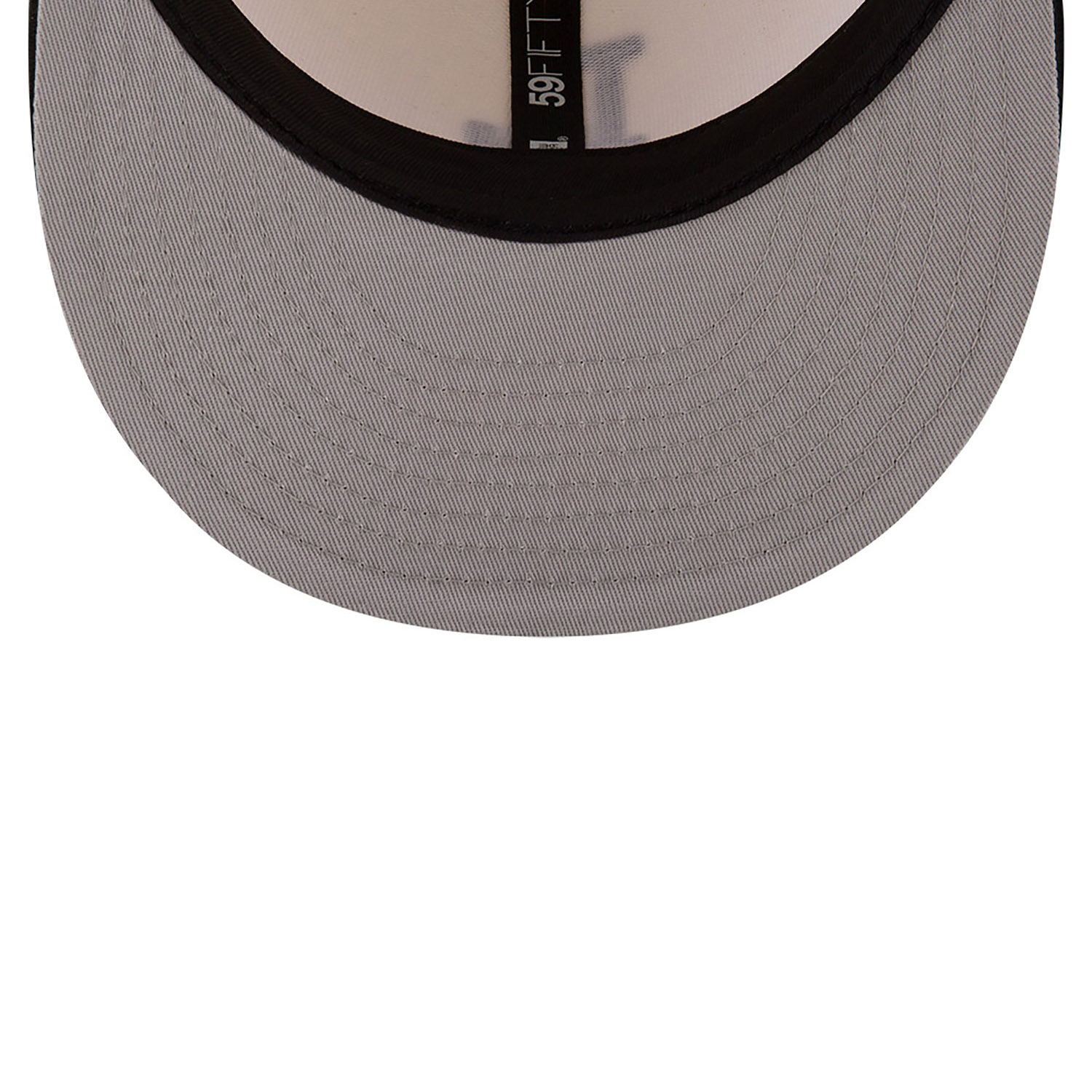LA Dodgers Leather Visor Chrome White 59FIFTY Fitted Cap
