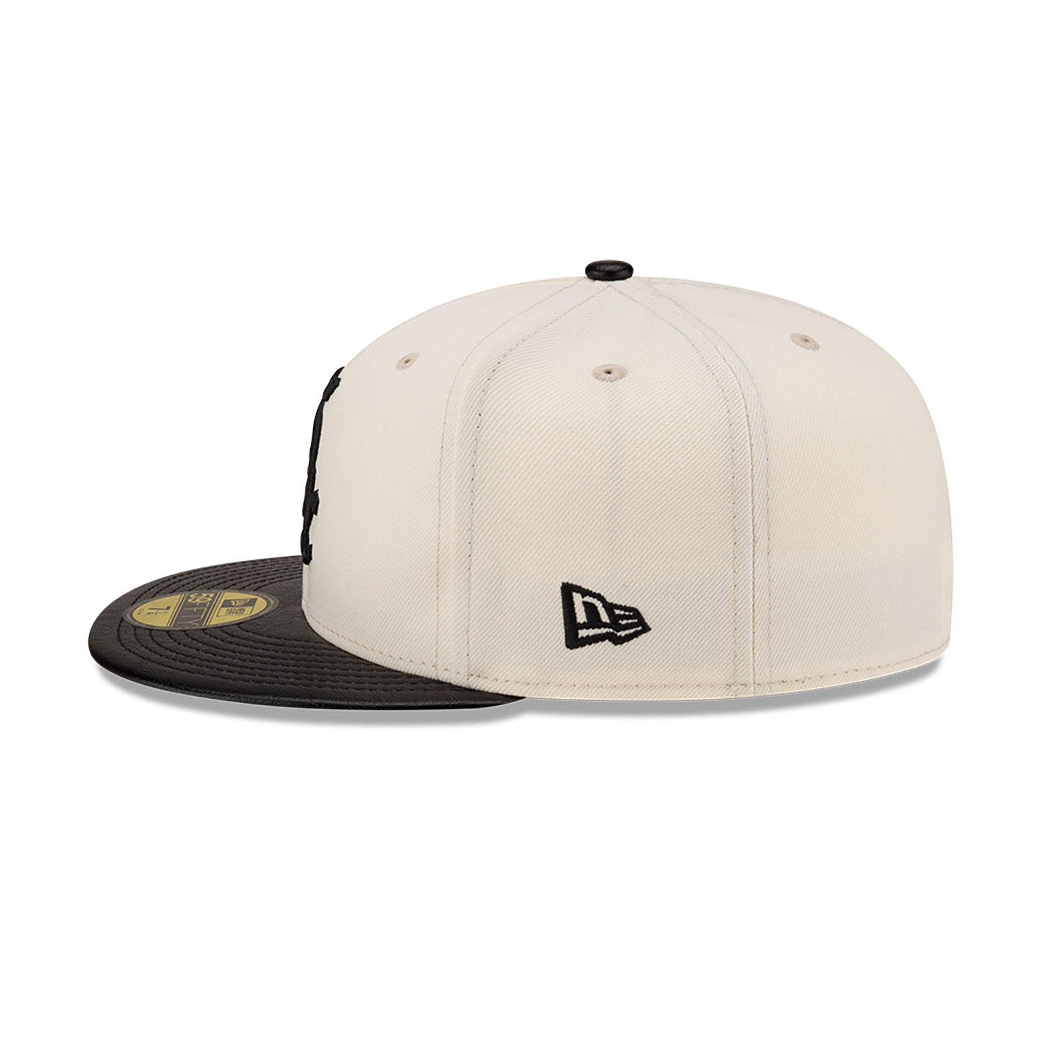 Chicago White Sox Leather Visor Chrome White 59FIFTY Fitted Cap