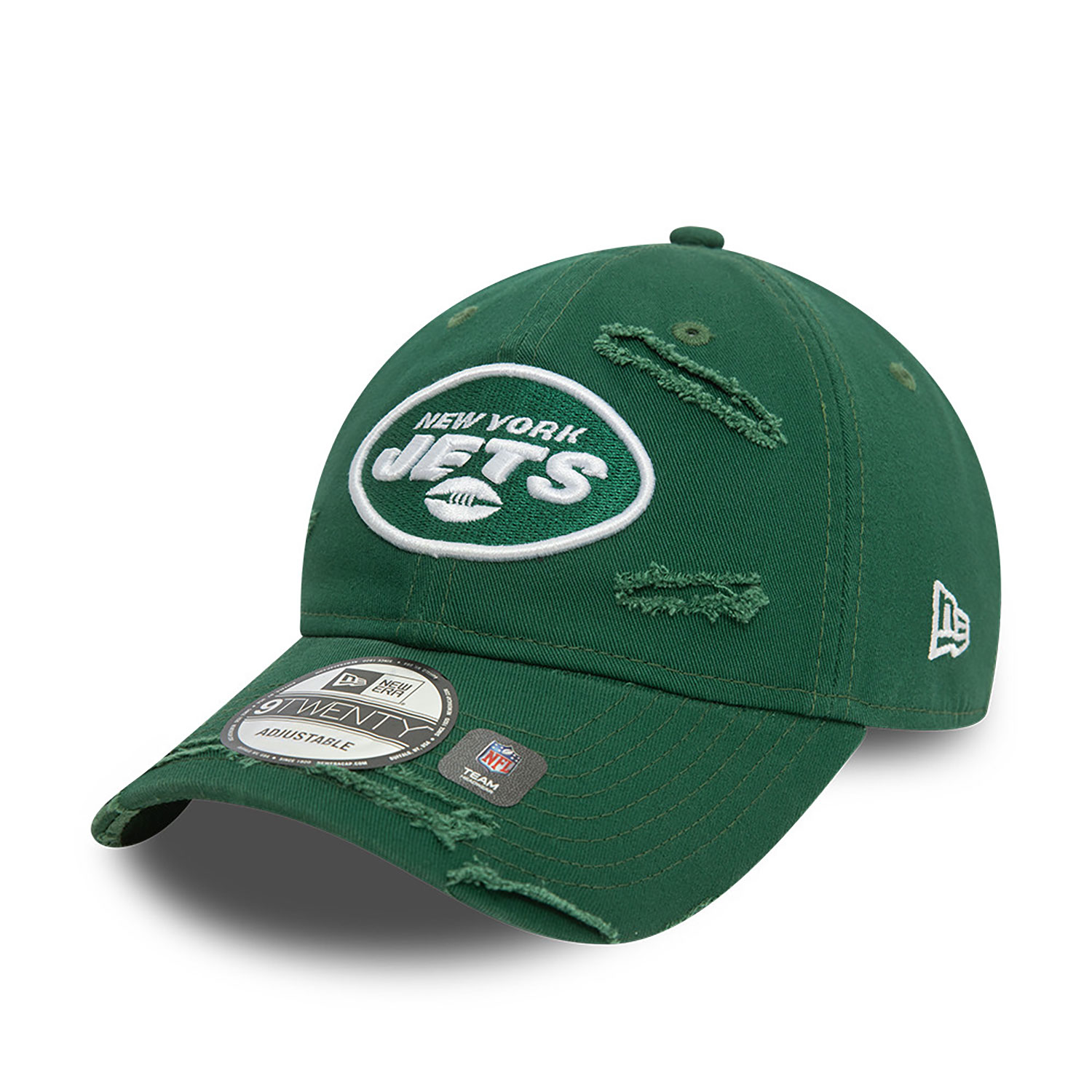 New York Jets NFL Distressed Green 9TWENTY Adjustable Cap