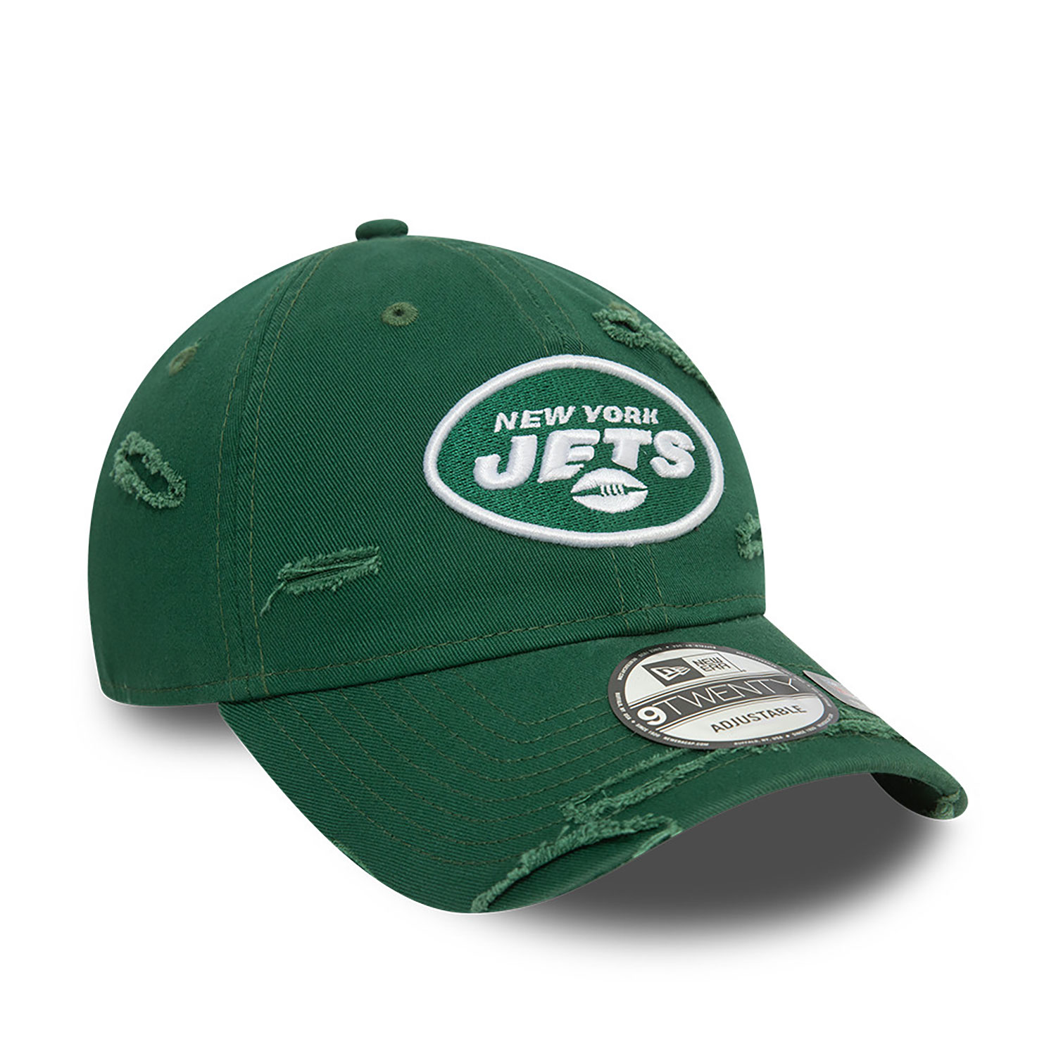 New York Jets NFL Distressed Green 9TWENTY Adjustable Cap