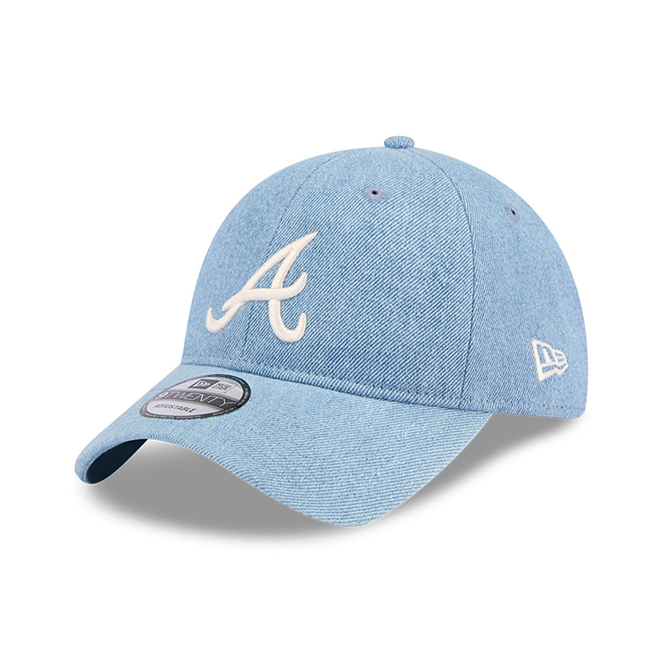 Atlanta Braves Washed Denim Light Blue 9TWENTY Adjustable Cap
