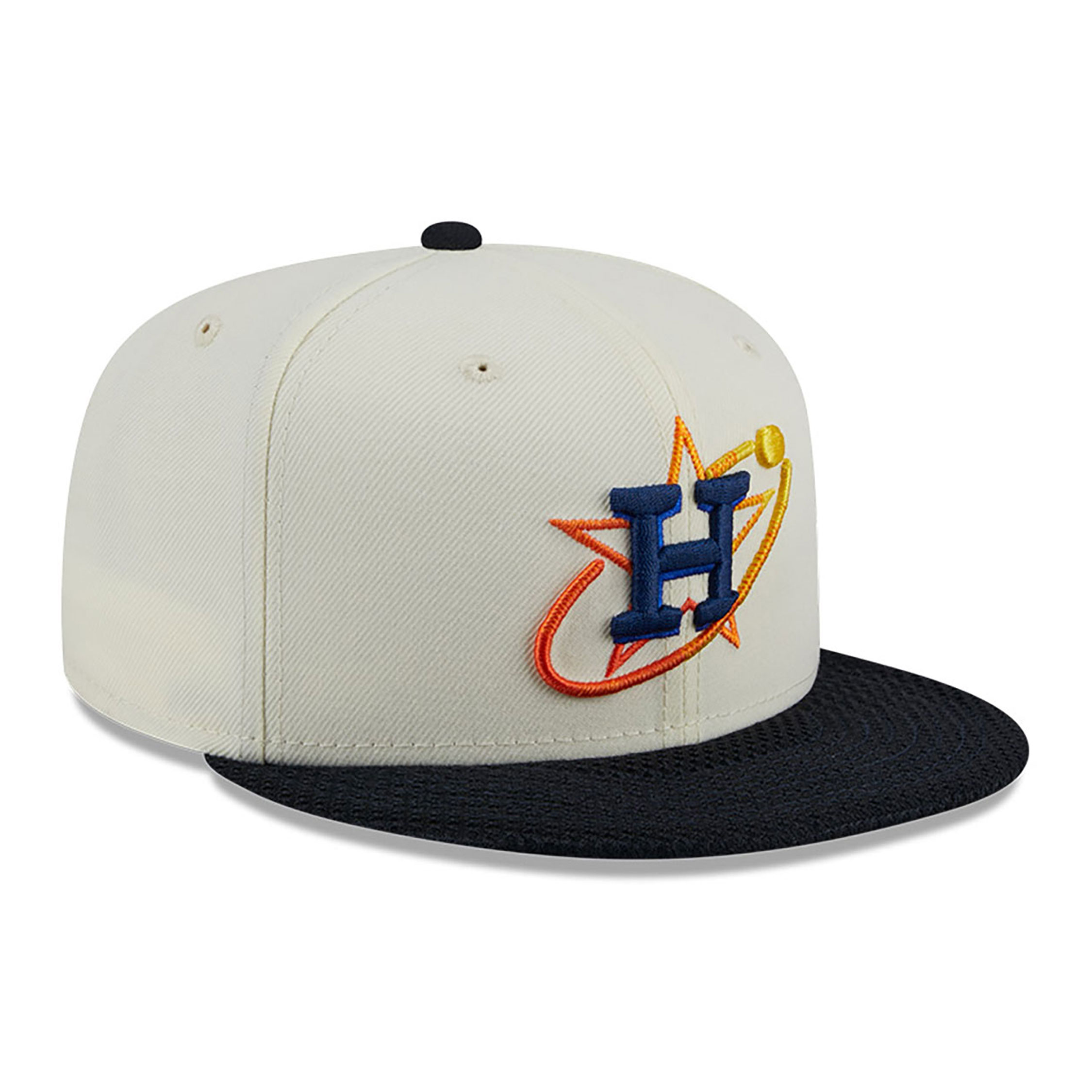Houston Astros City Mesh Chrome White 59FIFTY Fitted Cap