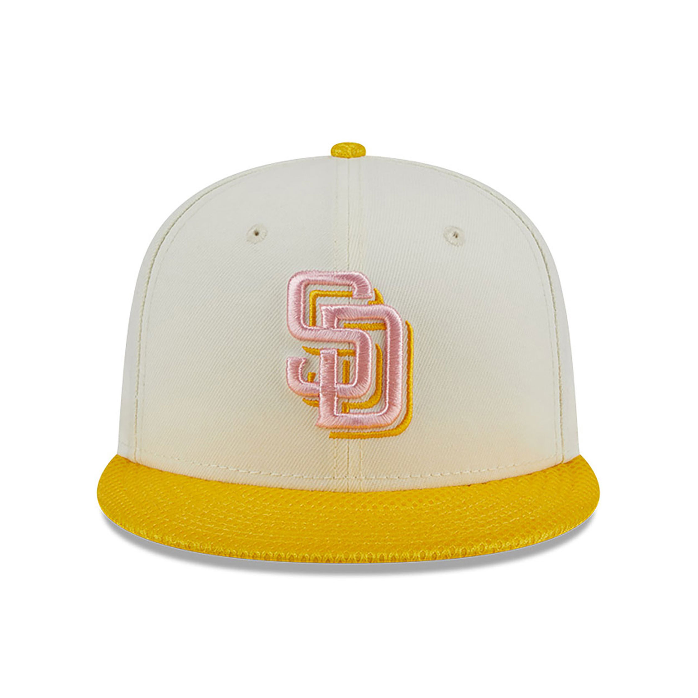 San Diego Padres City Mesh Chrome White 59FIFTY Fitted Cap