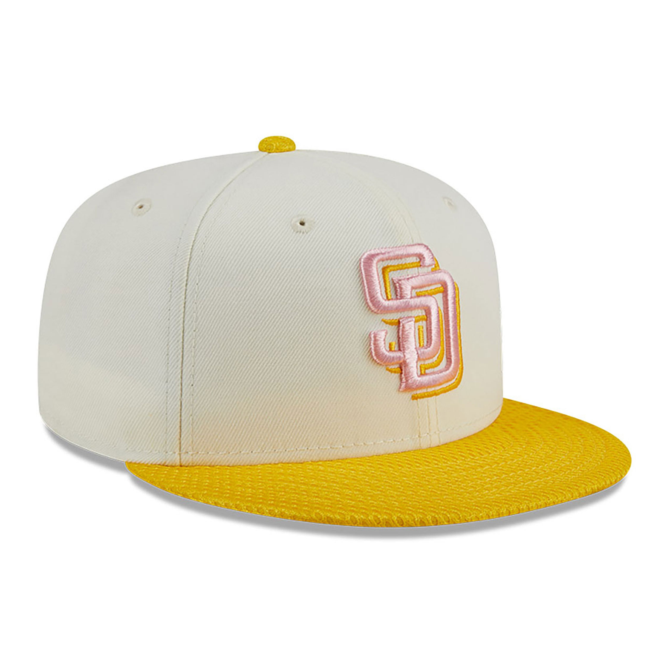 San Diego Padres City Mesh Chrome White 59FIFTY Fitted Cap