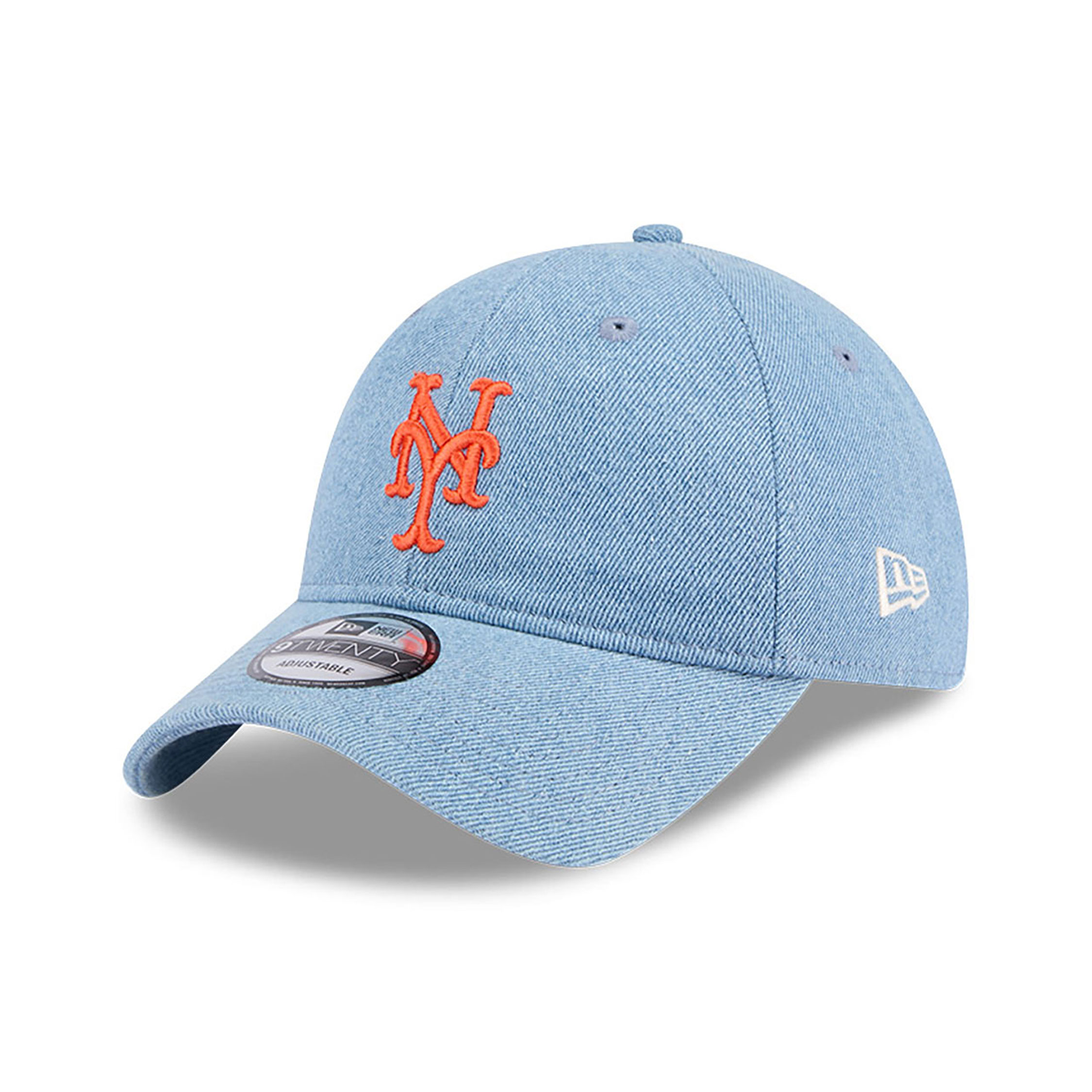 New York Mets Washed Denim Light Blue 9TWENTY Adjustable Cap