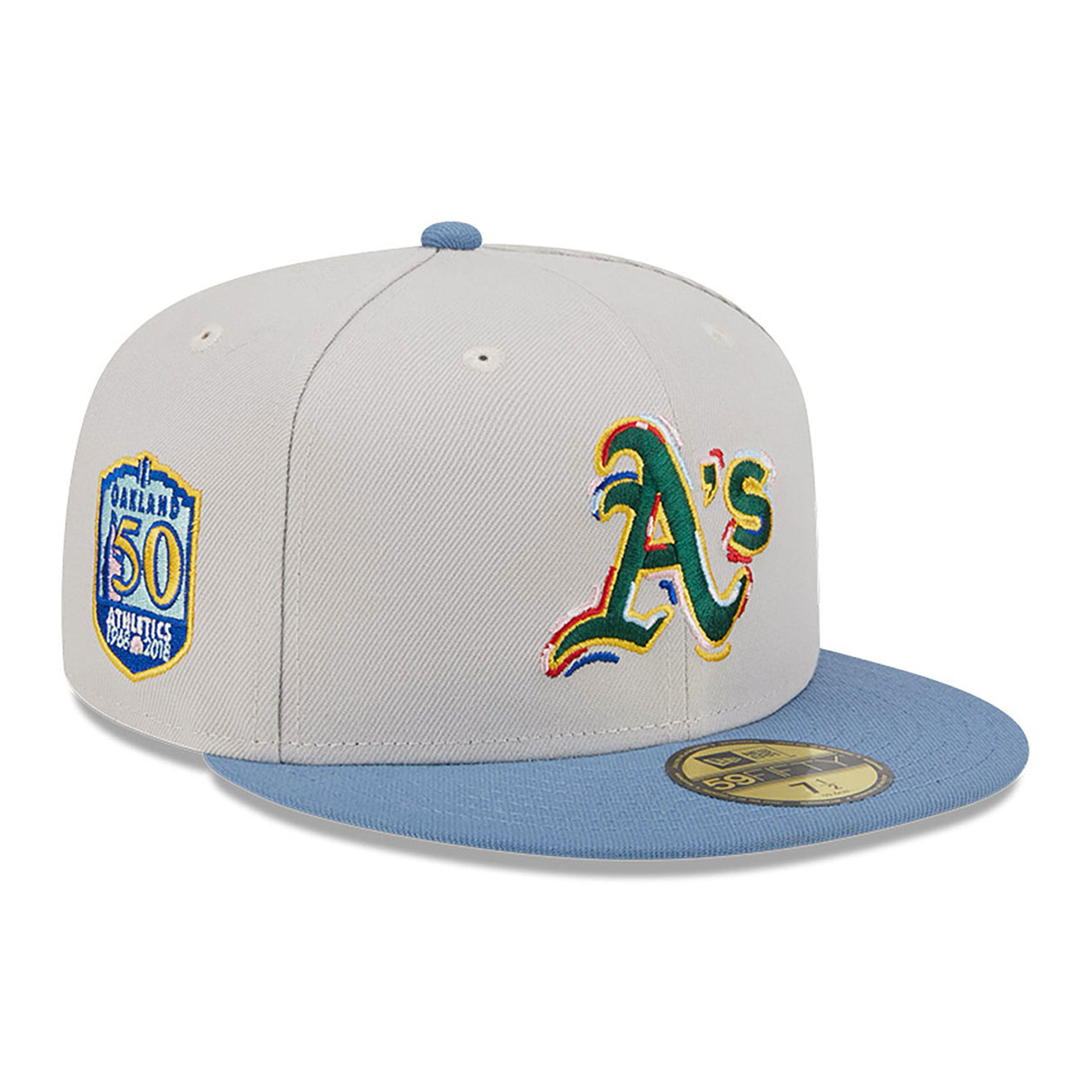 Oakland Athletics Colour Brush Light Beige 59FIFTY Fitted Cap