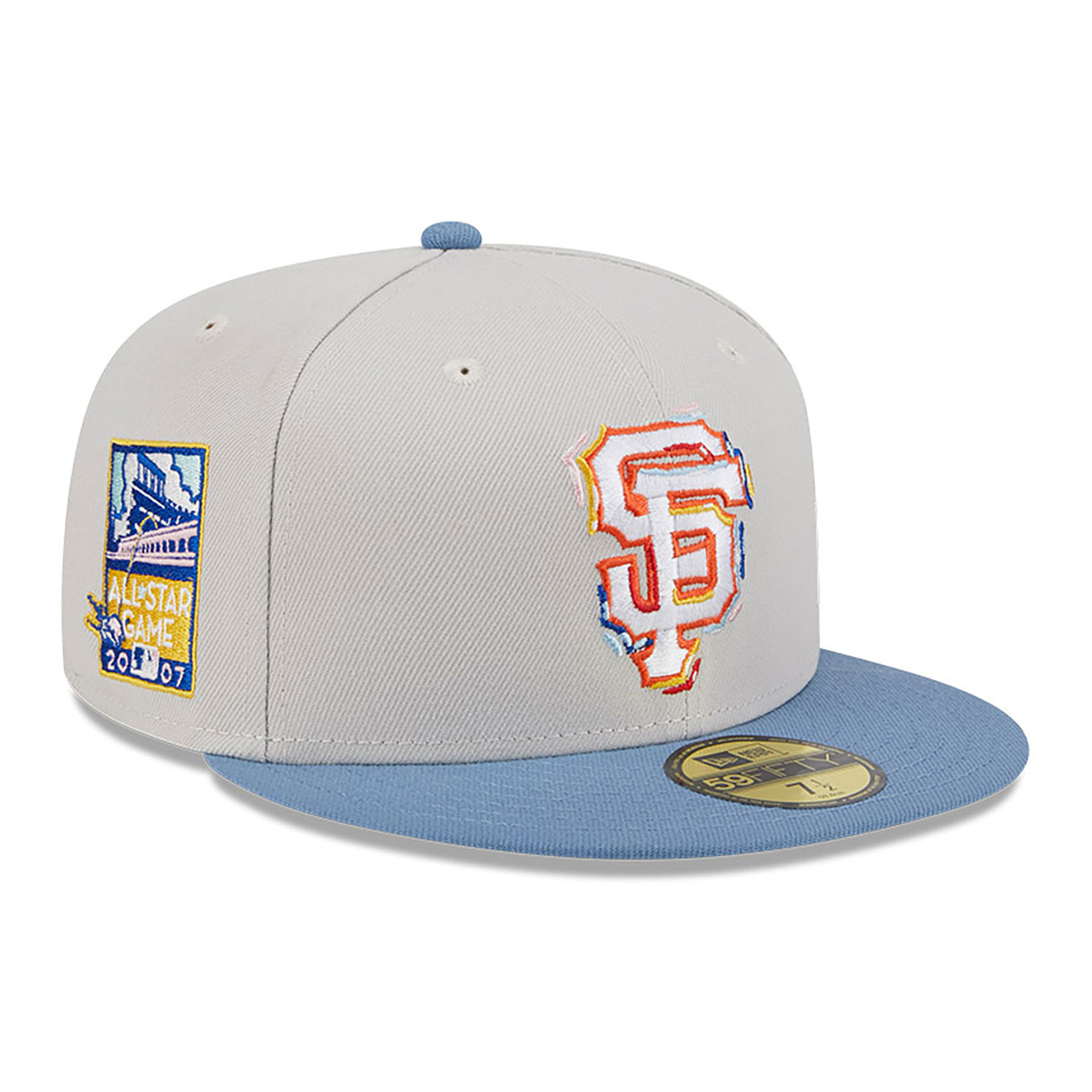 San Francisco Giants Colour Brush Light Beige 59FIFTY Fitted Cap