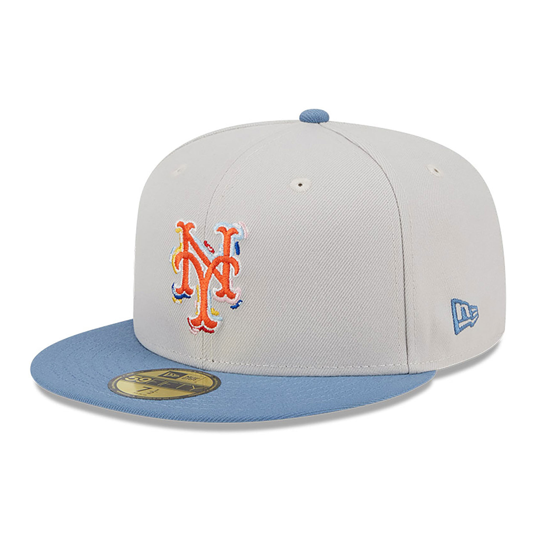 New York Mets Colour Brush Light Beige 59FIFTY Fitted Cap