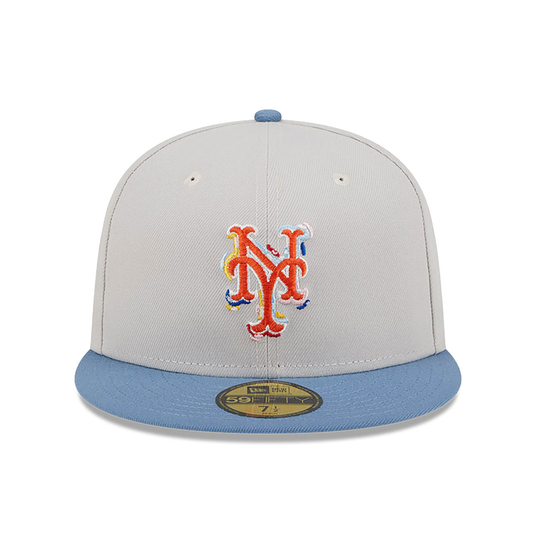 New York Mets Colour Brush Light Beige 59FIFTY Fitted Cap