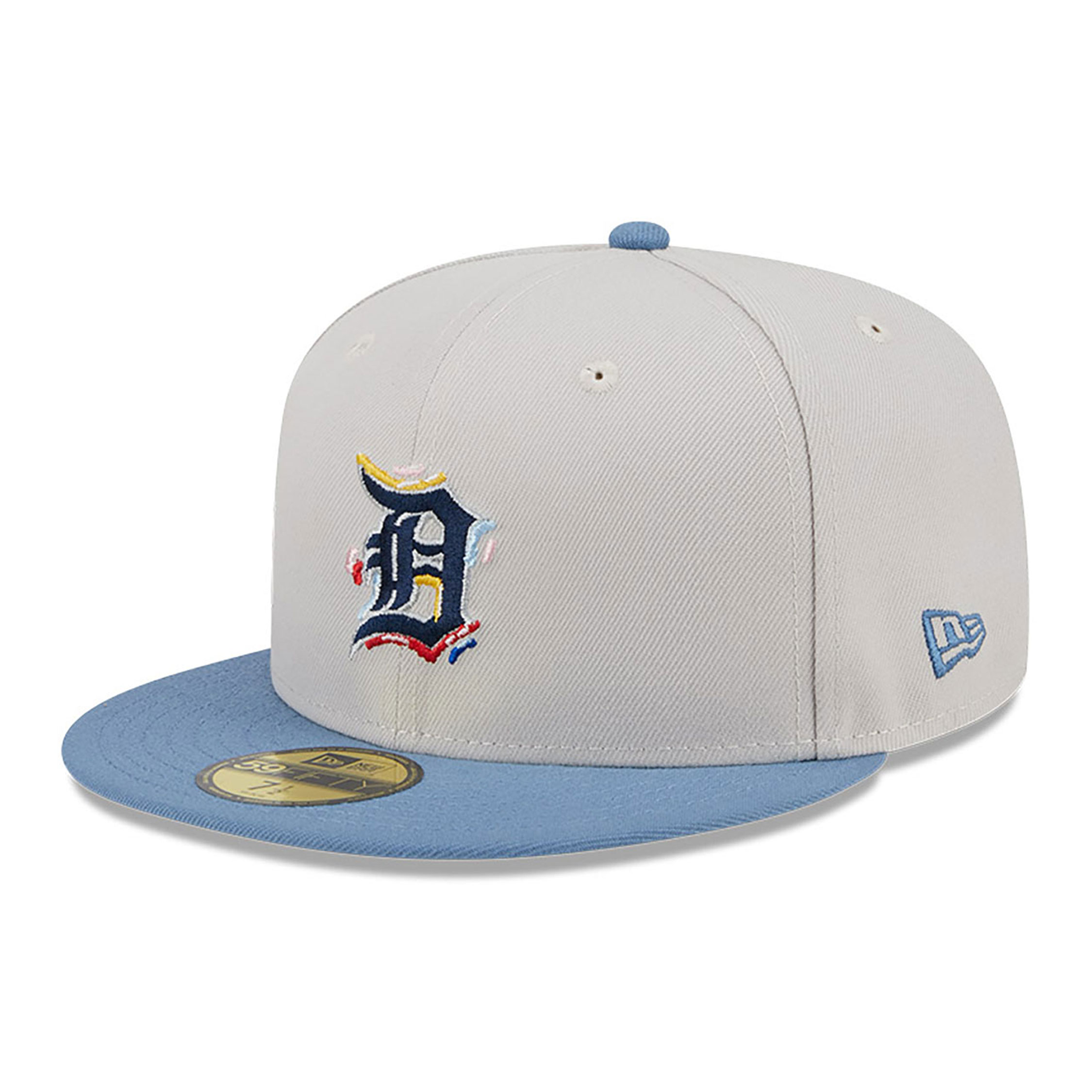 Detroit Tigers Colour Brush Light Beige 59FIFTY Fitted Cap