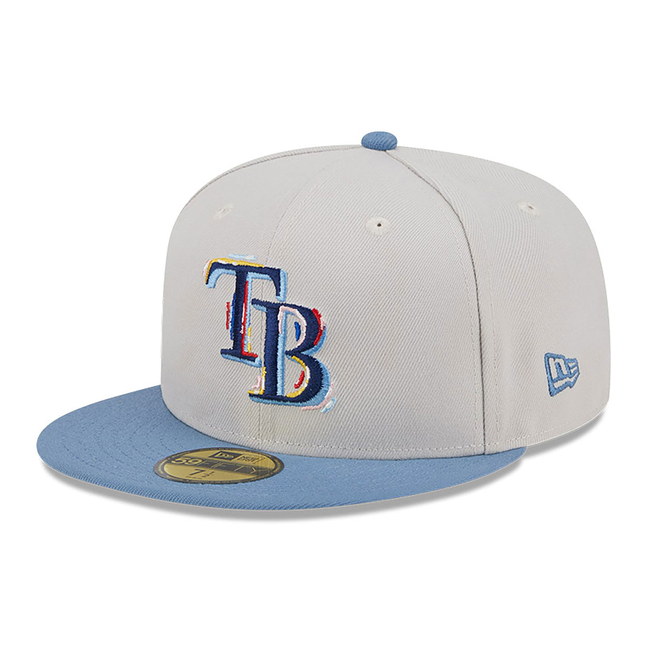 Tampa Bay Rays Colour Brush Light Beige 59FIFTY Fitted Cap