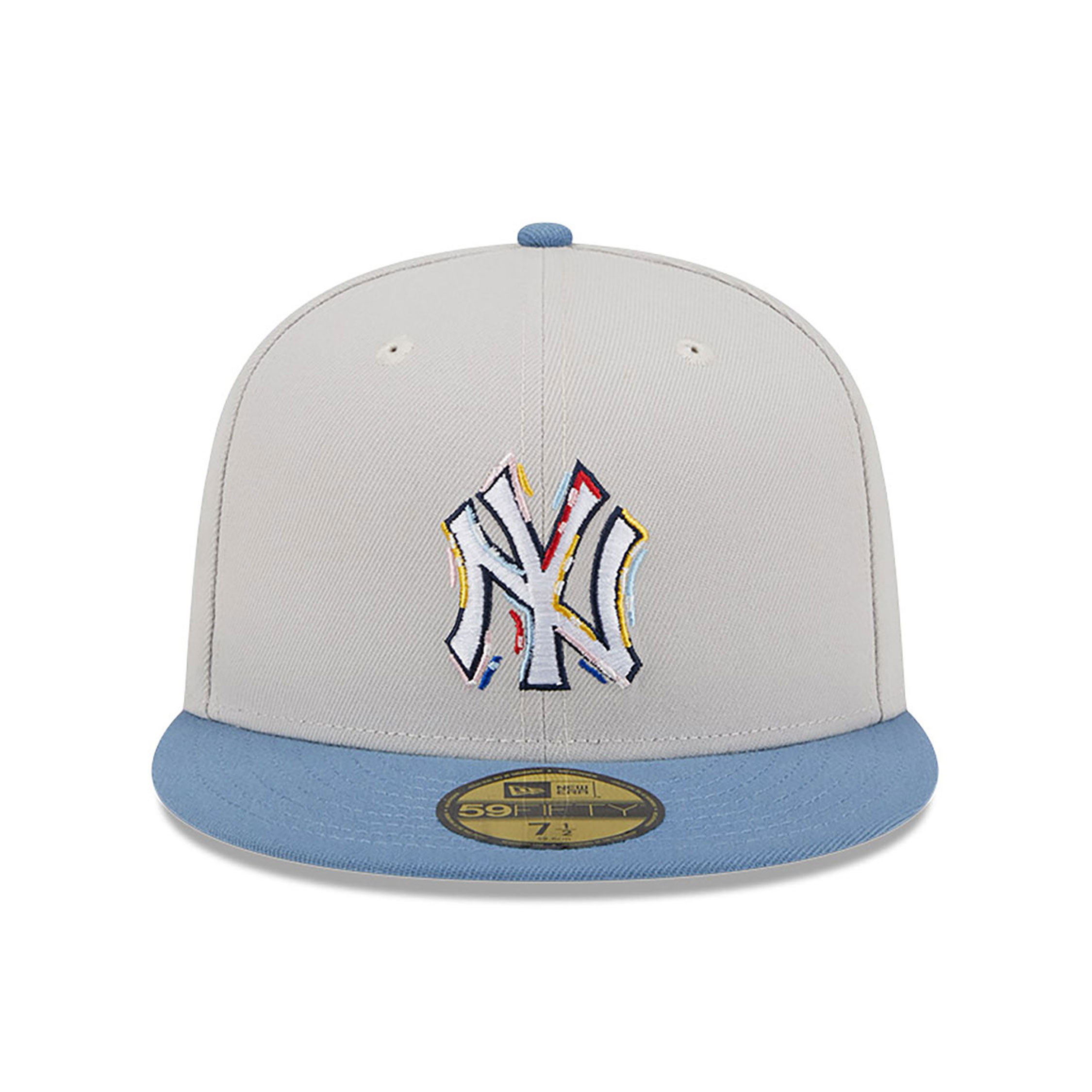 New York Yankees Colour Brush Light Beige 59FIFTY Fitted Cap