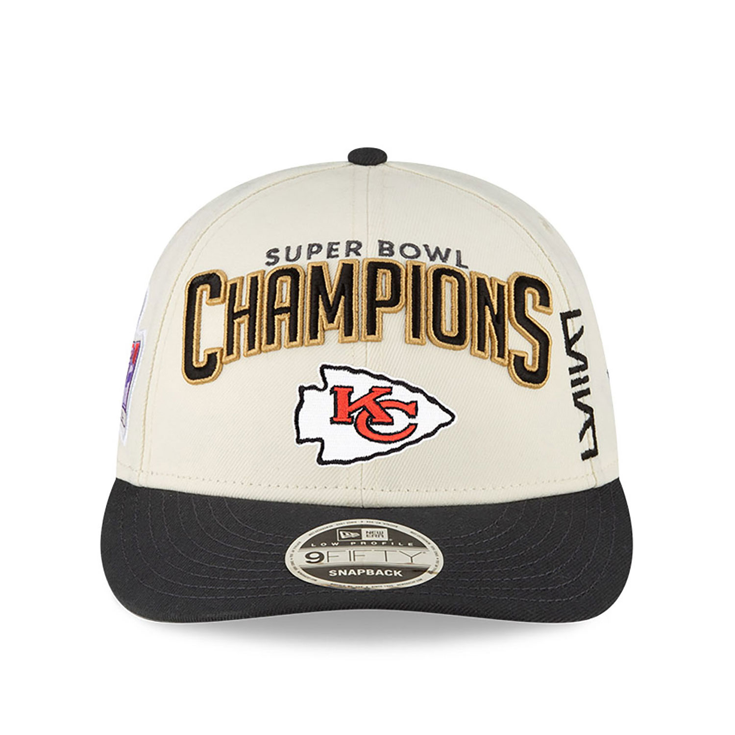 Kansas City Chiefs Super Bowl LVIII Champions White Low Profile 9FIFTY Snapback Cap