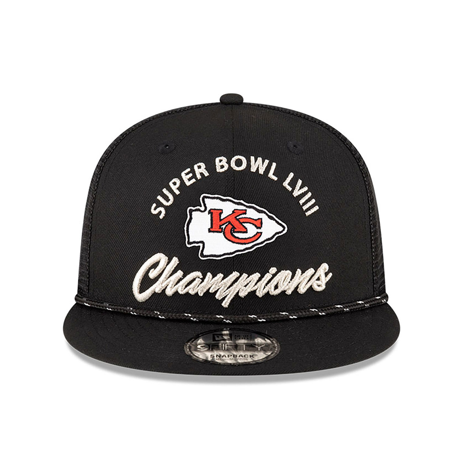 Kansas City Chiefs Super Bowl LVIII Parade Black 9FIFTY Snapback Cap