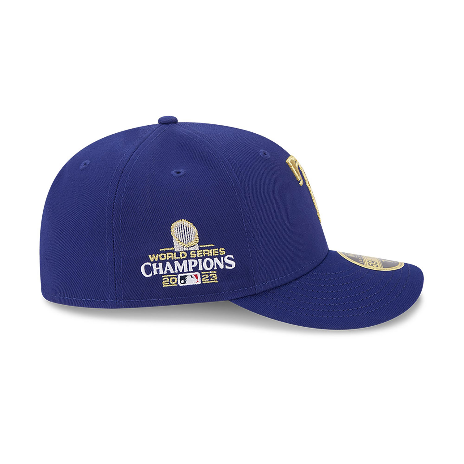 Texas Rangers MLB Gold Dark Blue Low Profile 59FIFTY Fitted Cap