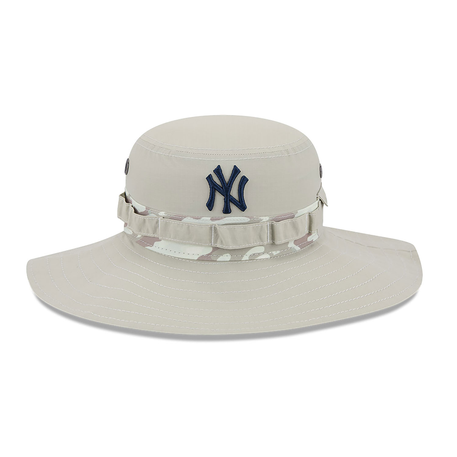 New York Yankees Fairway Light Beige Adventure Bucket Hat