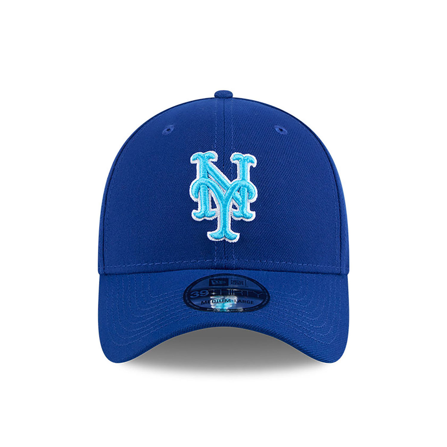 New York Mets MLB Father's Day 2024 Blue 39THIRTY Stretch Fit Cap