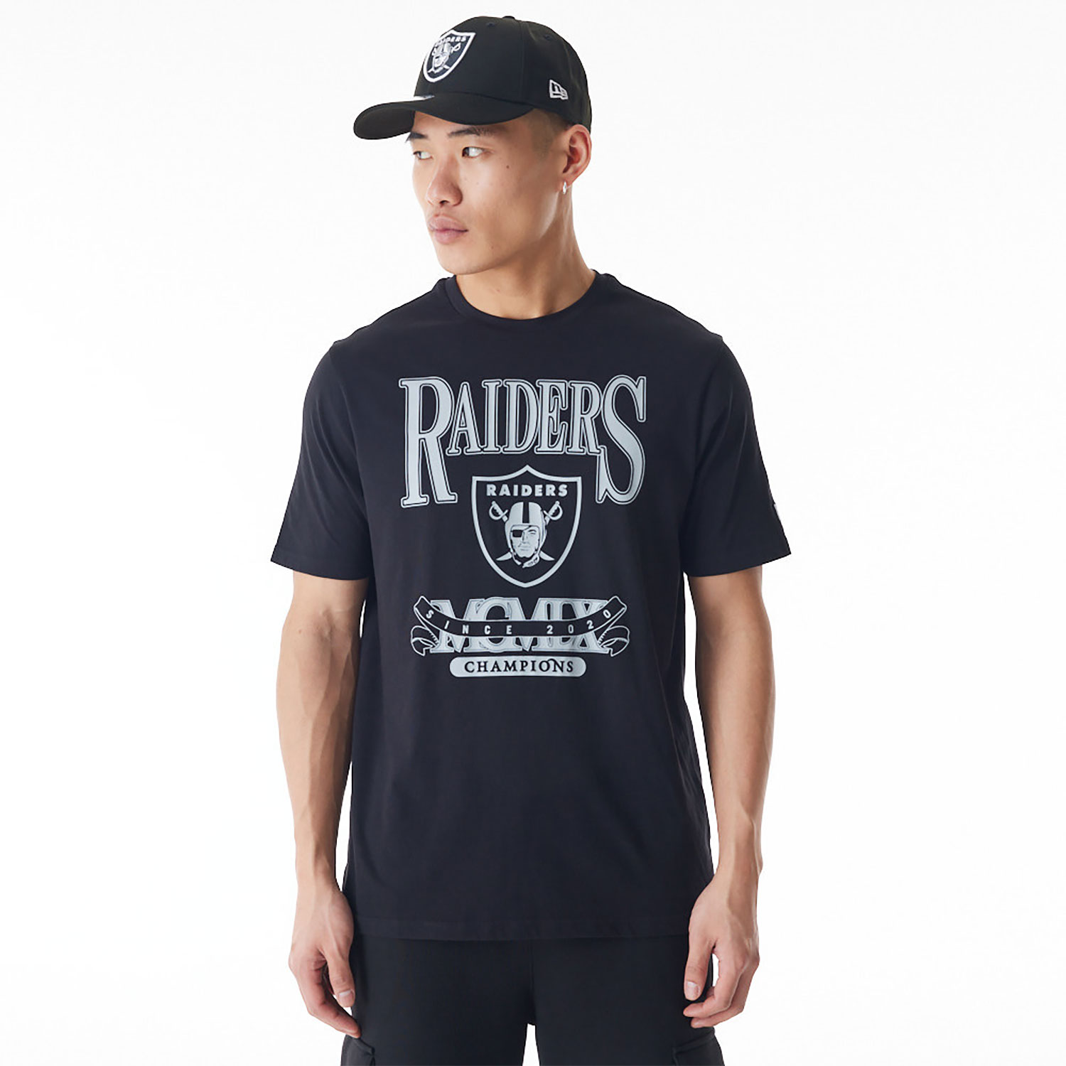 Las Vegas Raiders NFL Champions Graphic Black T-Shirt